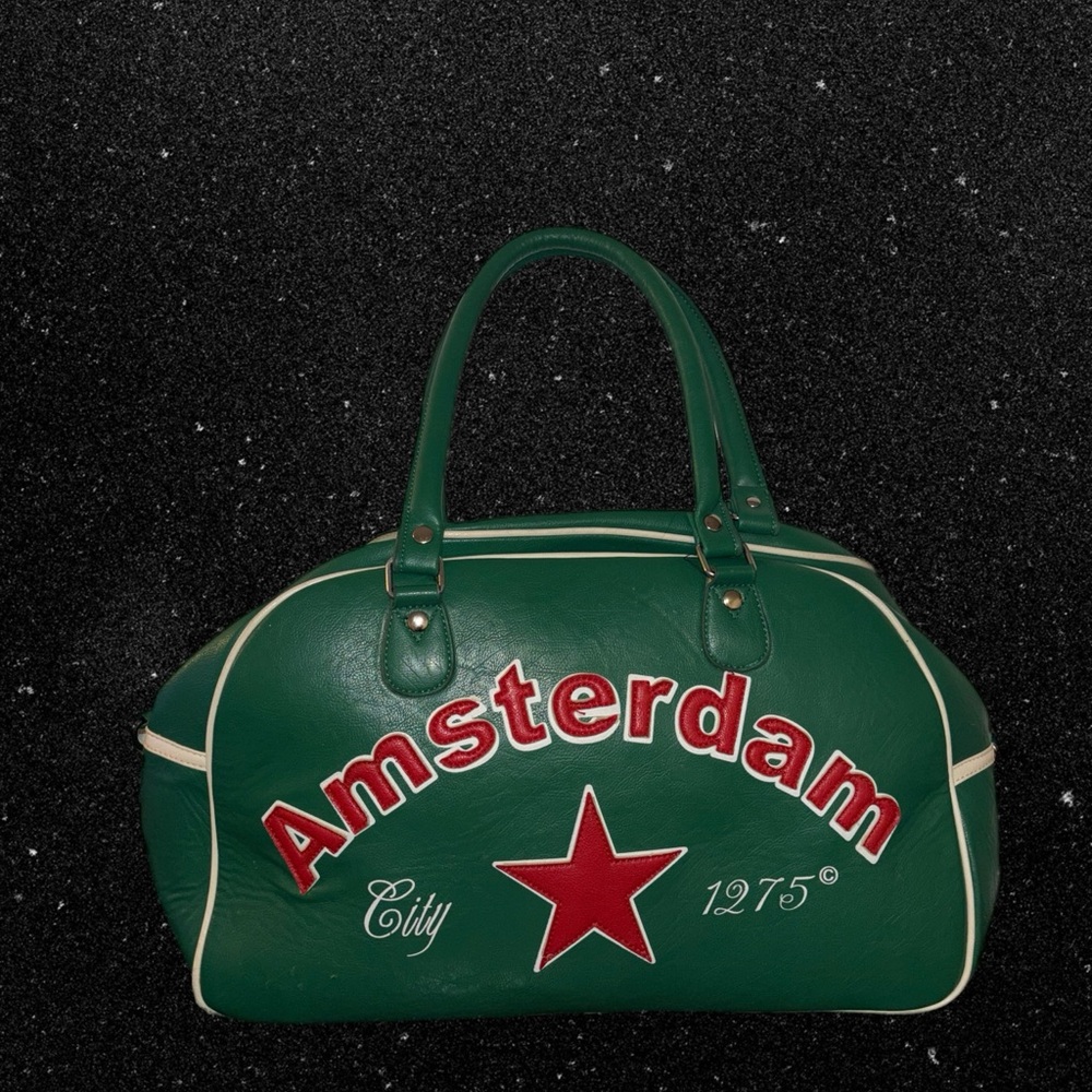 Vintage Green Amsterdam Duffle Bag